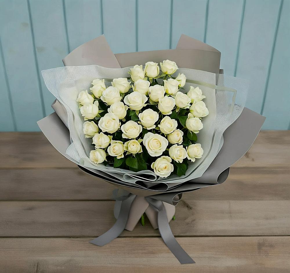 Букет Белоснежная нежность в Степаньково