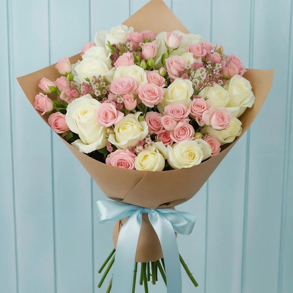 Букет цветов из: Розы в Степаньково