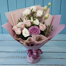 Букет цветов из:  Розы и Лизиантусы в Степаньково