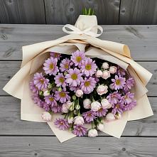 Букет цветов из:  Розы и Хризантемы #REPLACE_PRED# Степаньково