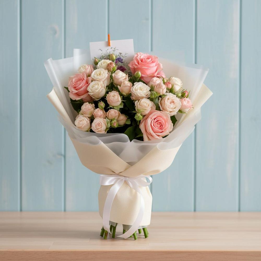 Букет цветов из: Розы в Степаньково