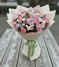 Букет цветов из:  Розы и Хризантемы в Степаньково
