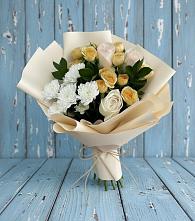 Букет цветов из:  Розы и Хризантемы в Степаньково