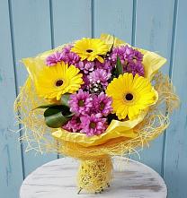 Букет цветов из:  Хризантемы и Герберы в Степаньково