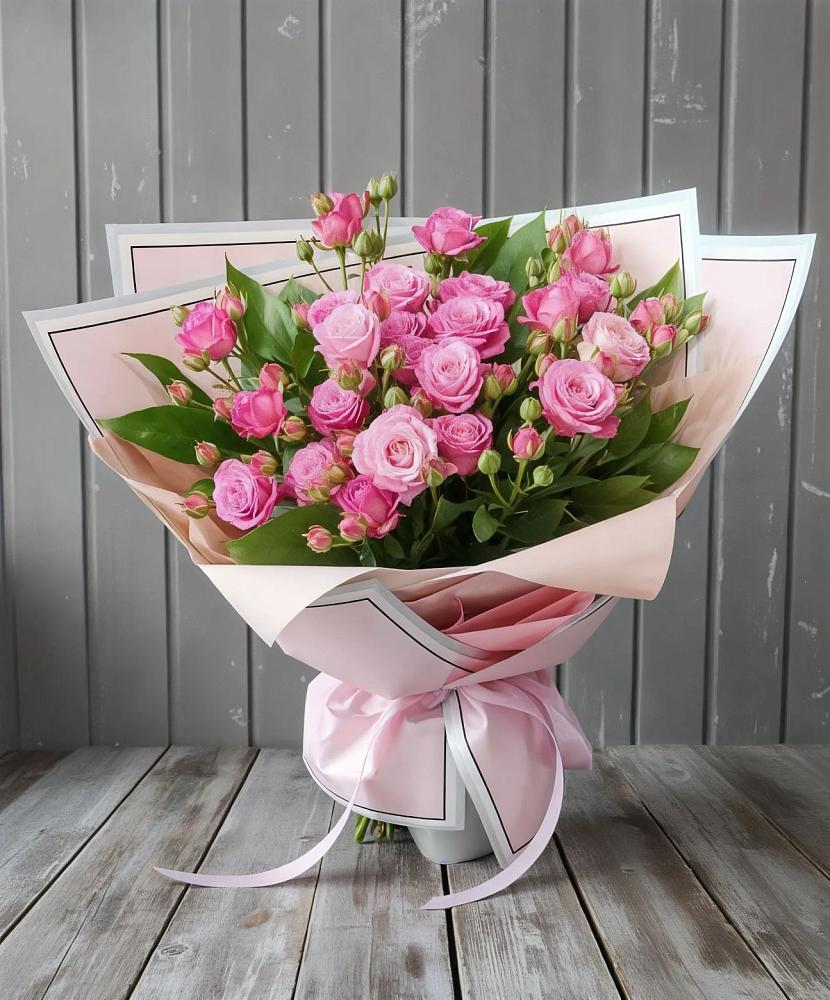 Букет Розовый кустик в Степаньково