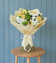 Букет цветов из:  Хризантемы и Розы #REPLACE_PRED# Степаньково