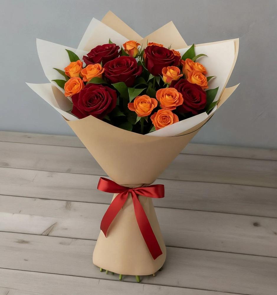 Букет Любовь и восторг в Степаньково